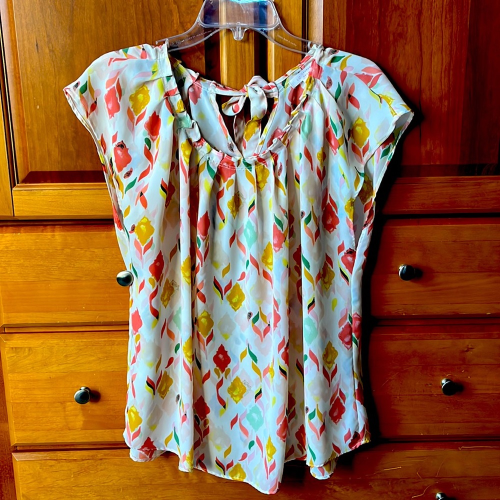 LC Lauren Conrad Womens Cap Sleeve Top